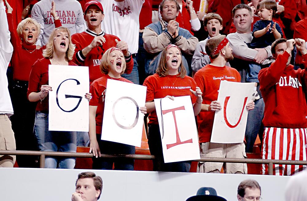 iulibraries's tweet image. We are cheering on the Hoosier men and women in the NCAA basketball tournament! The men's team takes on Kent State tonight; memorably, IU beat Kent State in the 2002 Elite Eight and made it to the championship game. Do you remember?? 2002 photos via @IUBArchives. #GoIU  (1/2)