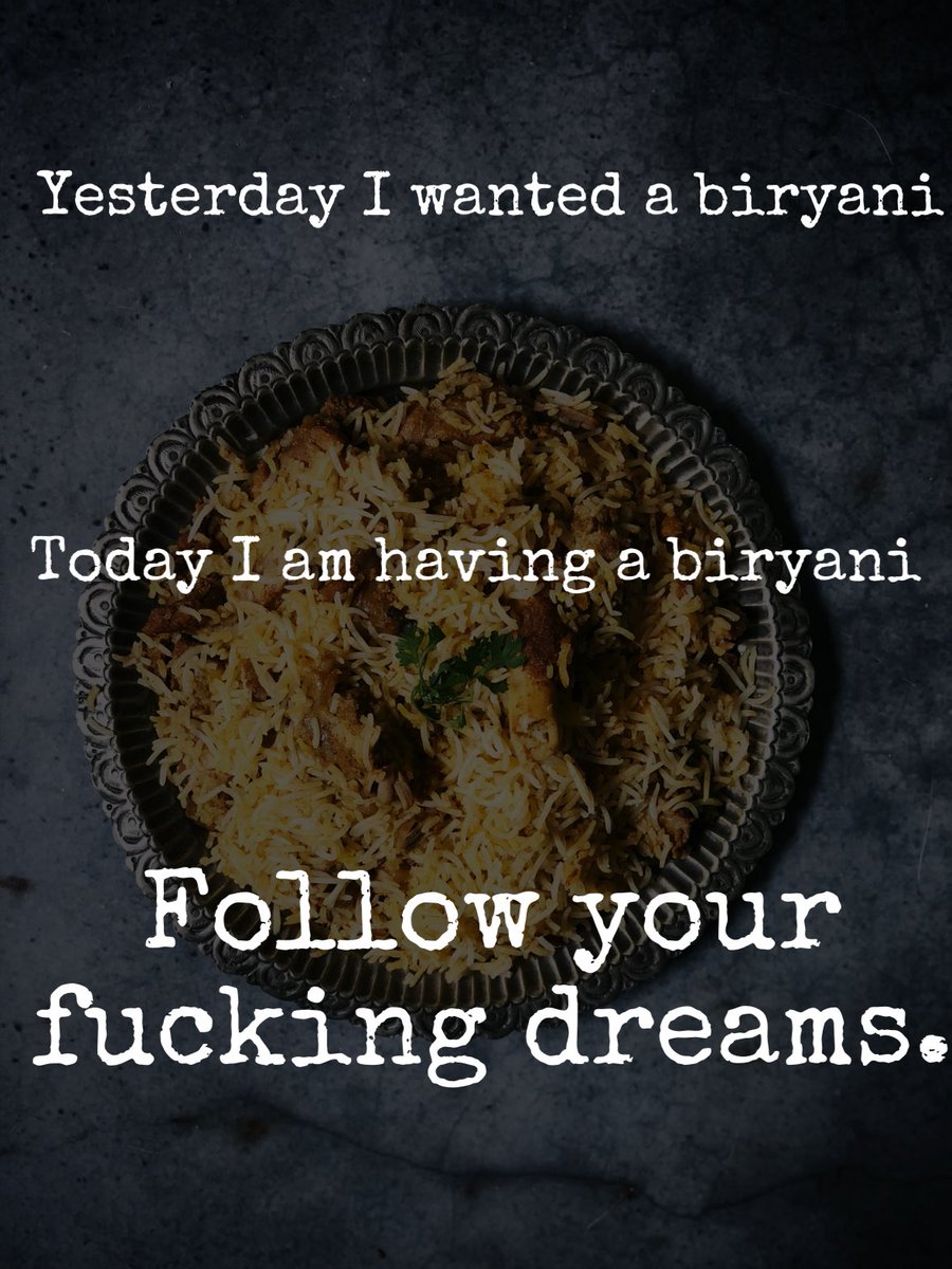 AllAboutFKK's tweet photo. #FridayMotivation #FridayVibes #TGIF #BiryaniIsLife https://t.co/r5lYm6EcpM
