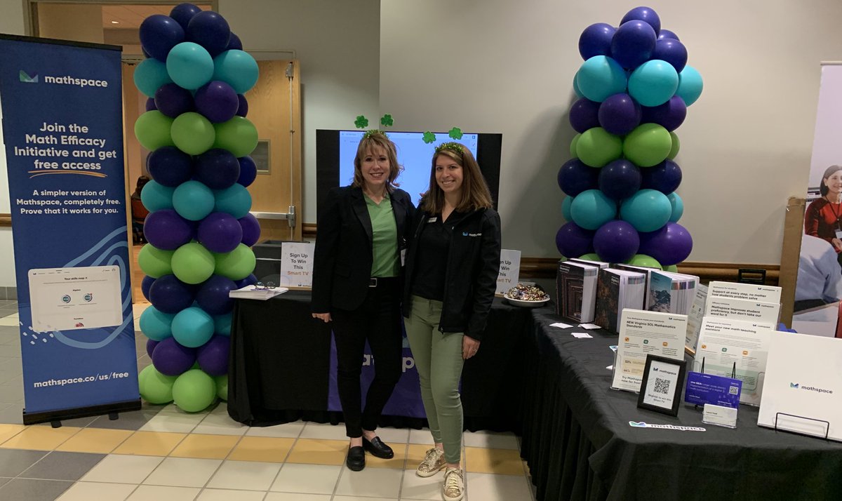 mathspace's tweet image. ☘️Come visit Rhonda &amp;amp; Laura at VCTM☘️