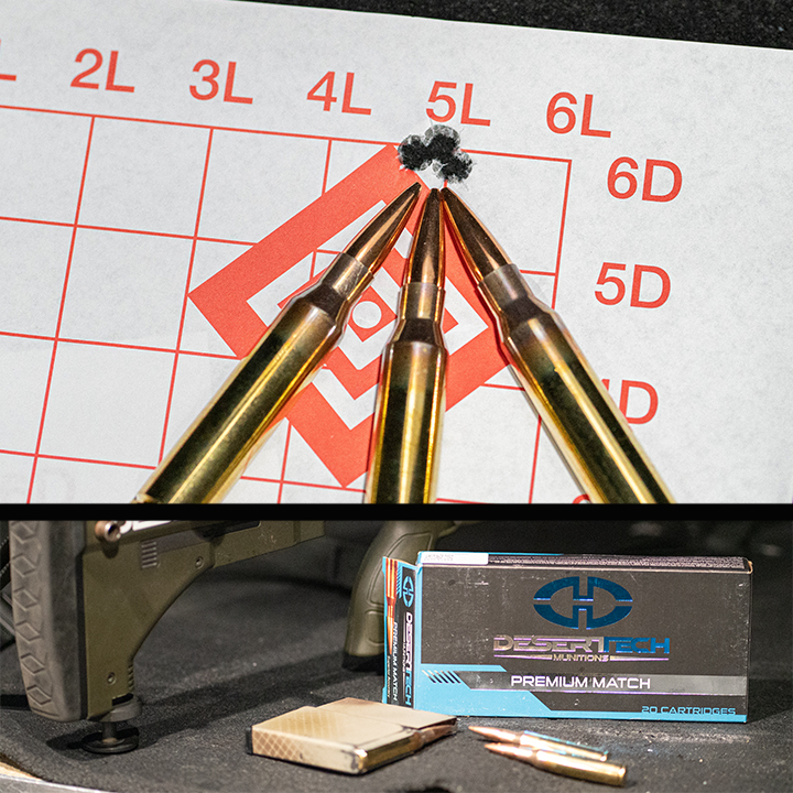 DeserttechHQ's tweet photo. You didn't save up your hard-earned money for your dream rifle just to get mediocre results. Feed your rifle the best ammunition. DTM Match 338LM will give you the accuracy you worked for, guaranteed.#deserttech #tomorrowsweapons #srsm2 #dtm #338lapua #338LM #unrivaledperformance https://t.co/k4Hjalu8O2