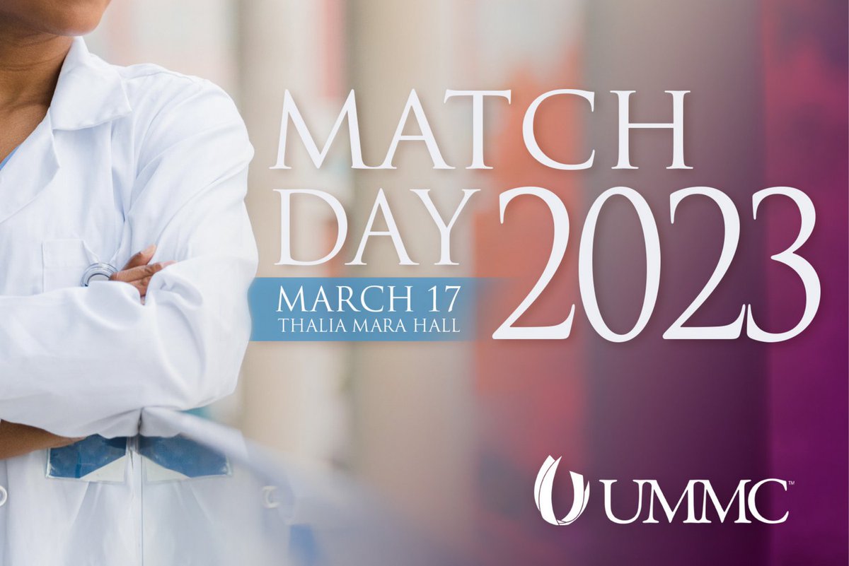 One of the biggest events each year at UMMC is Match Day, when fourth year medical students find out where in the country they’ll go for their residencies. Watch Match Day live at 1pm on YouTube: bit.ly/3FjLu0n