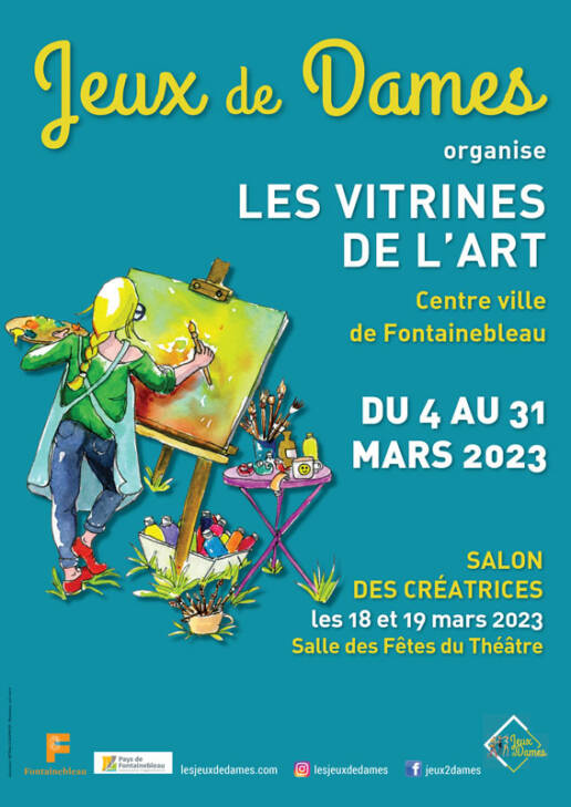 Fideliance's tweet photo. ♠ [Jeux de Dames] C'est le retour de l'opération Les Vitrines de l'art, organisée par l'association Jeux de Dames. Nous avons la chance d'exposer le travail de deux artistes, dans nos locaux à Fontainebleau pendant tout le mois de mars.

#jeuxdedames #oeuvres #artistesfeminines https://t.co/fo7kvnfs6j
