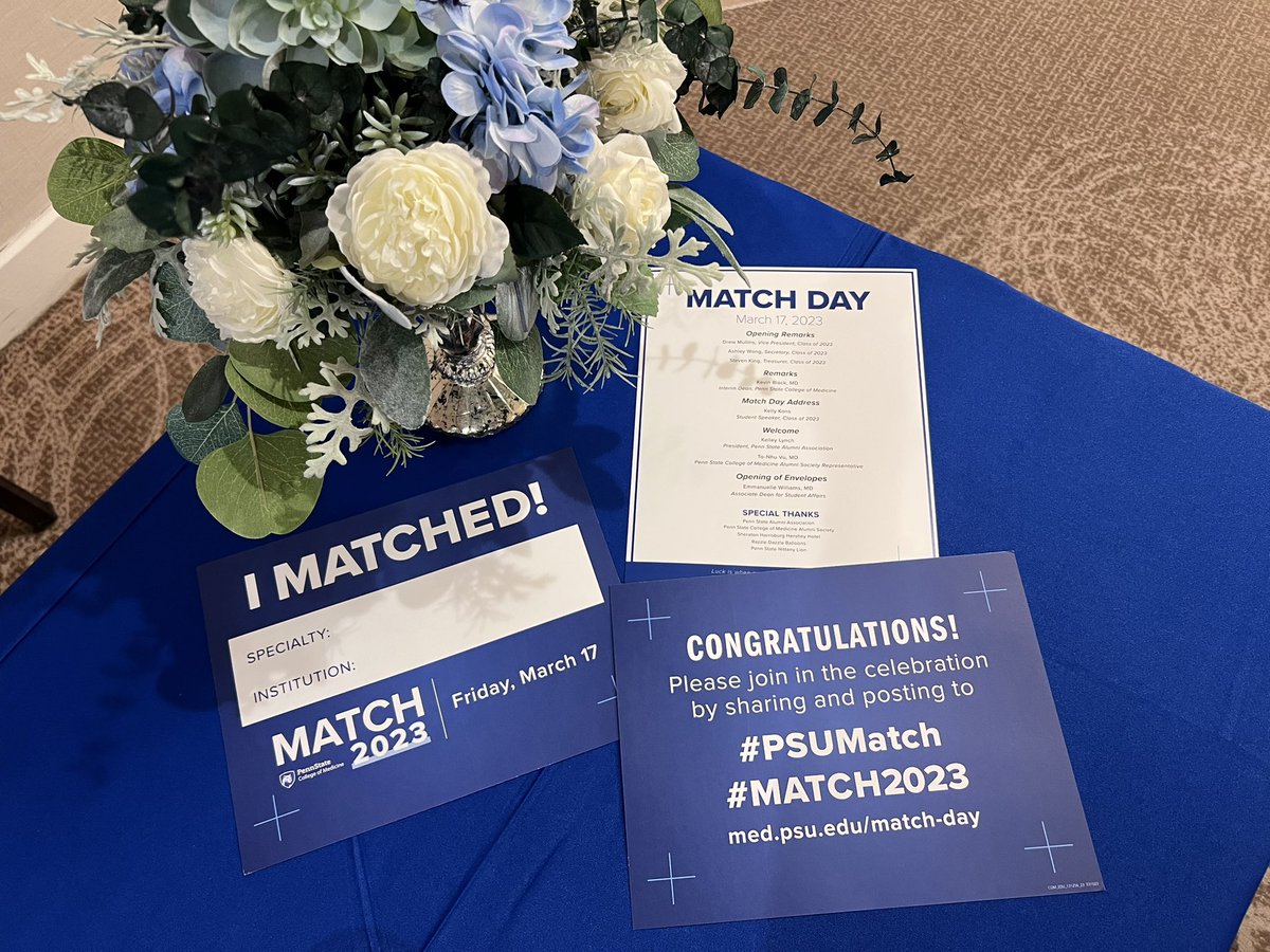 AmyLWard_'s tweet photo. Excitement is building for @penn_state College of Medicine graduating medical students. It’s #MATCH2023 Day!
#PSCOM #PSUMatch https://t.co/dxwD2CkDje