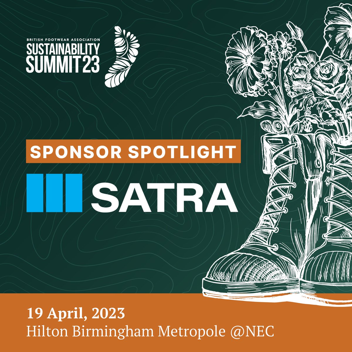 We are thrilled to share that SATRA has come on board as a sponsor for the much-anticipated BFA Sustainability Summit! 🎉

Don't miss the UK footwear industry's most significant discussion on 19 April. Reserve your spot today: eventbrite.co.uk/e/bfa-sustaina…

#BFASustainabilitySummit