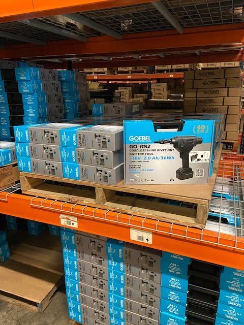 GoebelFasteners's tweet photo. We just restocked our 18V Lithium-Ion GO-RN2 tools! These tools are a must have for setting rivnuts from 10-24/10-32 through 1/2-13UNC sizes! Order yours today!
#GOGoebel #FastenerIndustry #CordlessTooling #QualityTheFirstTime https://t.co/dumYfbS0ev