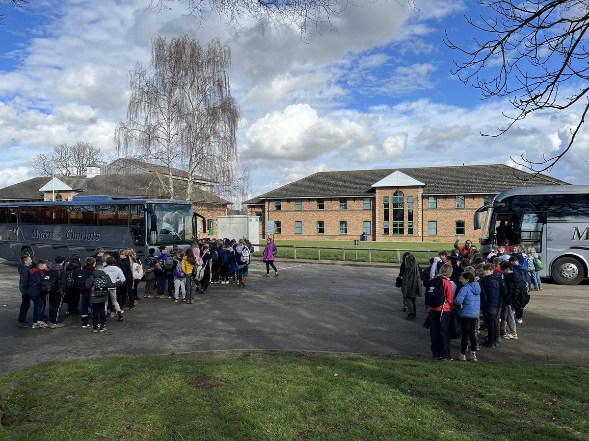 We’re getting on the coach and will be leaving very shortly! Get ready to welcome home some tired and muddy children!!
