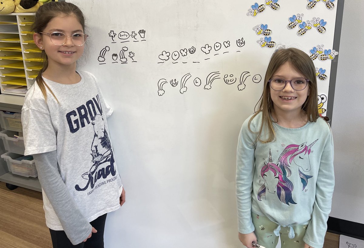 RJohnsonGR2's tweet photo. Working with patterns today for calendar math. Check out these great examples of ABAC patterns! ⁦@GroveAve220⁩ ⁦@barrington220⁩ #WeBelong220 https://t.co/aGFADf0dCi