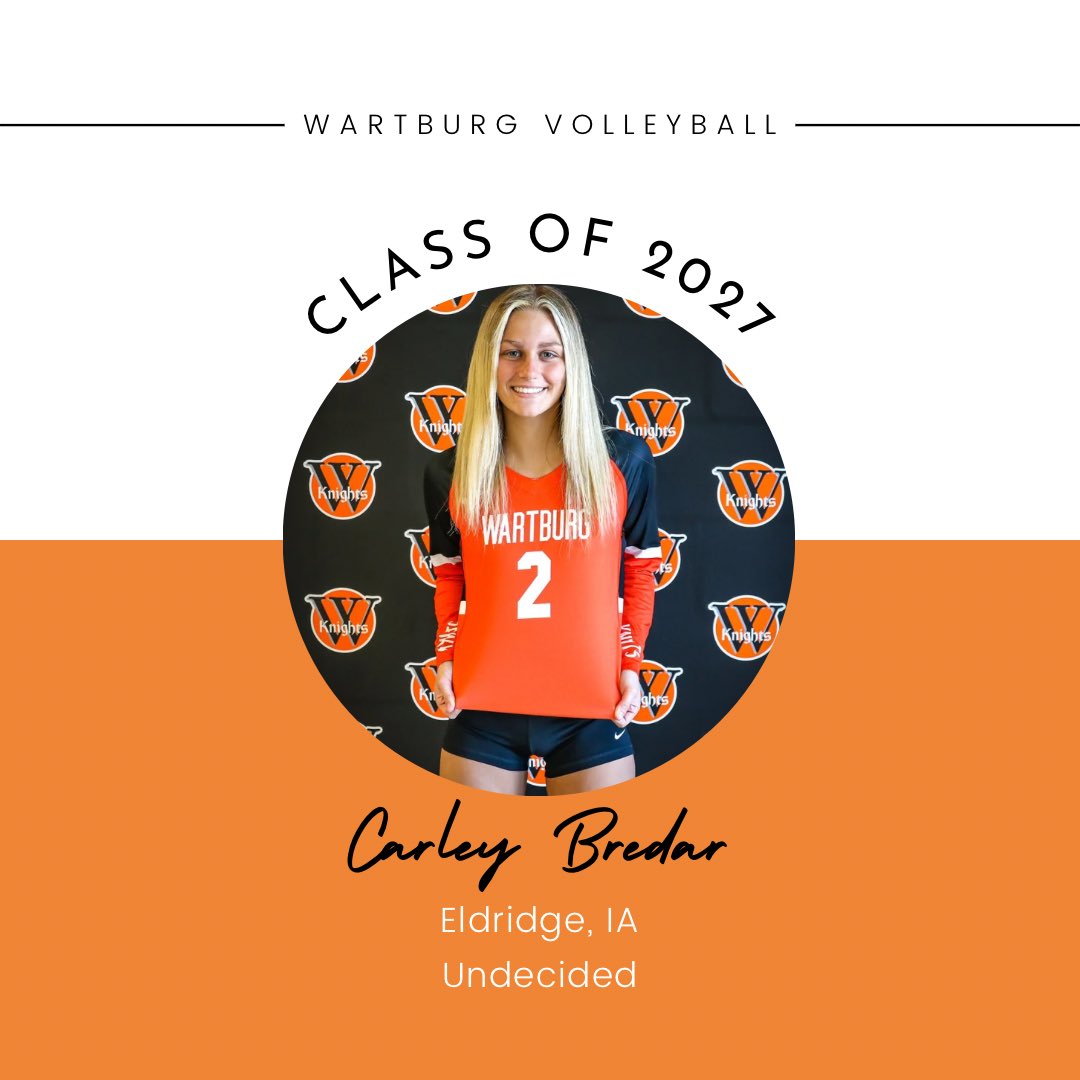 Another incoming Knight! 🤩 We can’t wait for Carley to come join us from Eldridge, IA - North Scott High School! 🍊