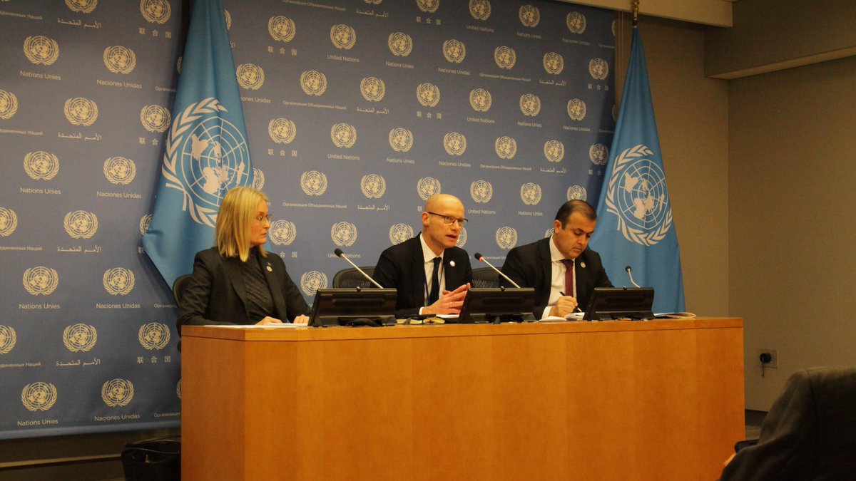 🇳🇱 Water Envoy <a href="/henkovink/">Henk Ovink</a> during this week's press briefing with 🇹🇯 and <a href="/SustDev/">UN DESA Sustainable Development</a>. 
#UN2023WaterConference doesn't come a moment to soon and is only just the beginning - we have to radically change the way we think about how we use, manage, and value water.