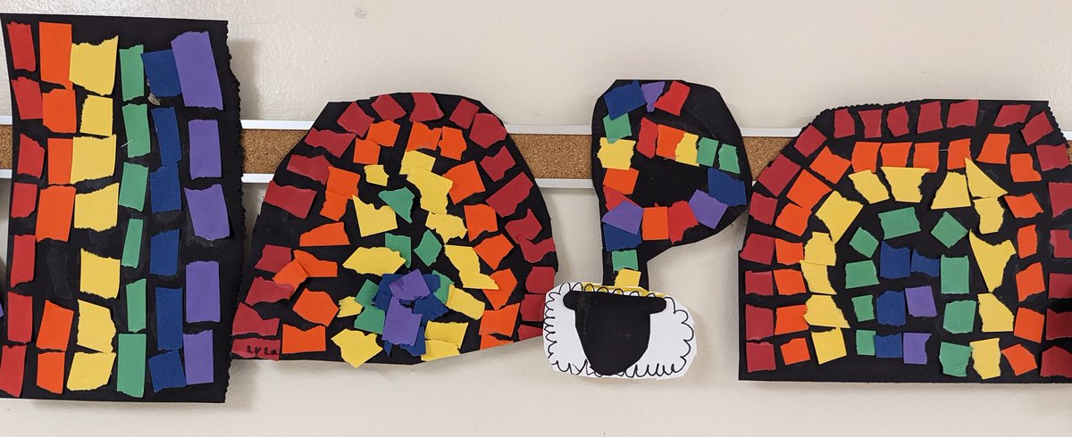MrsVoigtArt's tweet photo. The luck o' the Irish was with 2nd grade artists this week as they finished their torn paper rainbow collages...and they learned about artist, Alma Thomas, too! #AlmaThomas #ArtsEd #FabArtFri #engageD64 #FieldCARES #OneCommunityFI https://t.co/8mHErz5LEy