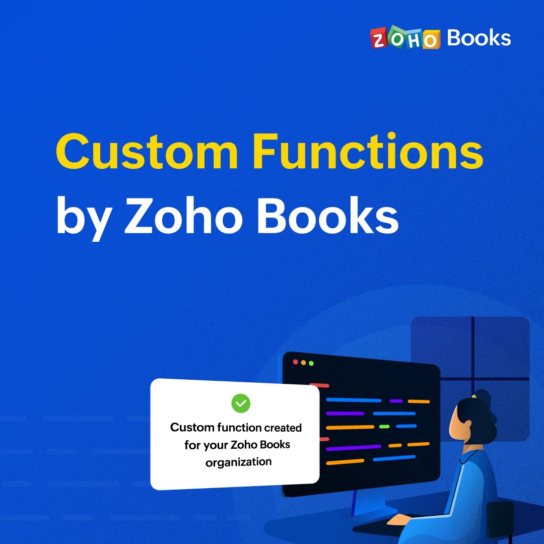 Zoho books on twitter convert a function into a feature in zoho books 