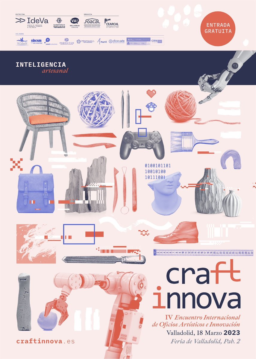 ideva_agencia's tweet photo. ¡Atención amantes de la artesanía! 🎨 
Mañana comienza #Craftinnova, el evento más esperado del año que reúne a creadores y artesanos con los últimos avances tecnológicos. #Craftinnova2023 
📍@feriavalladolid
🗓️Sábado 18M (9-21h)
⌨️ https://t.co/5ahNm98Az2
Entrada gratuita https://t.co/8tP53afN9A