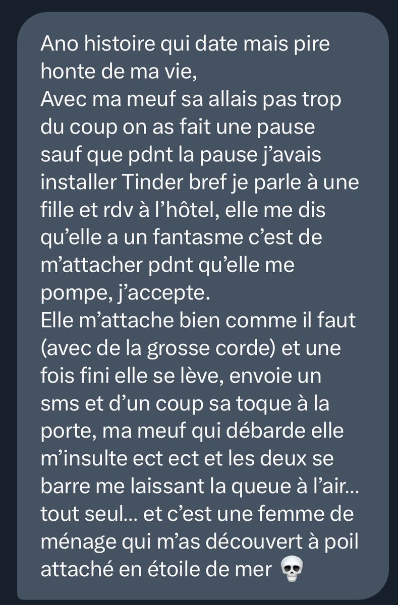 ZoneDeLaHonte's tweet photo. BAHAHA j’adore cette histoire 😭 https://t.co/YoajTNVUnV