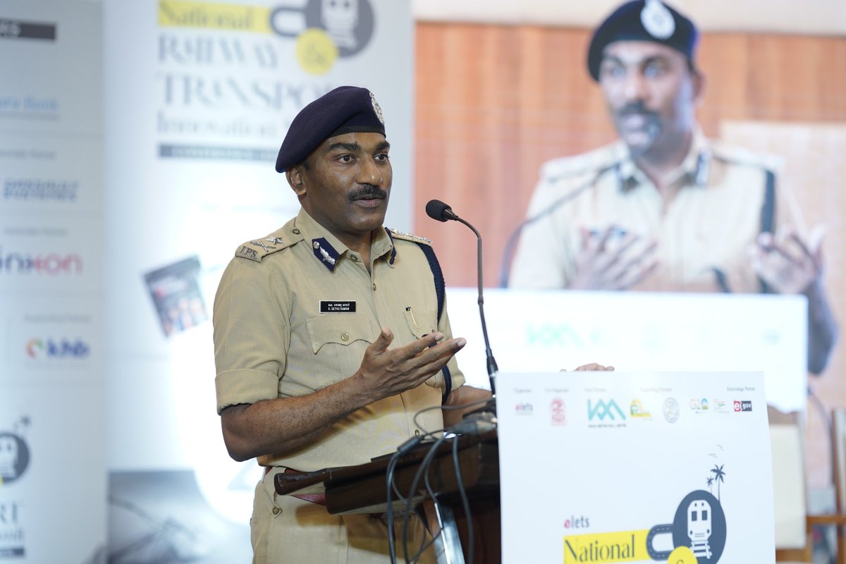 egovonline's tweet photo. K Sethu Raman, IGP &amp; Commissioner of Police, Kochi, @TheKeralaPolice said, "The survival of this Kochi is dependent on its transportation system, particularly in Kerala, where having an efficient and comprehensive railway network, including a metro system, is crucial." https://t.co/h2EgmB0Zi7