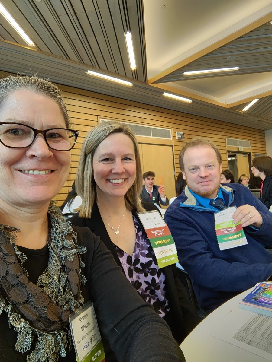 knwilson's tweet image. @FBLAVT Here with students at Champlain College for the Spring FBLA #RVTC2 #Leaders