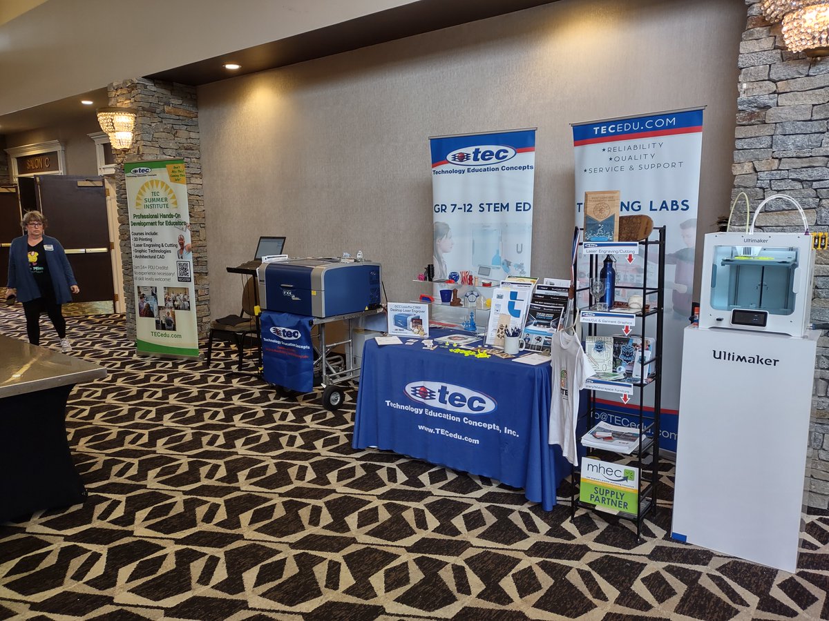 TechEdConcepts's tweet photo. Great couple of days at the @NHSLMA conference right across the street from our office! David met several new educators on-site and caught up with familiar faces as well. 😃
#NHSLMA2023
#GCC
#UltiMaker
#RolandDGA https://t.co/SPXoGFQ1yJ