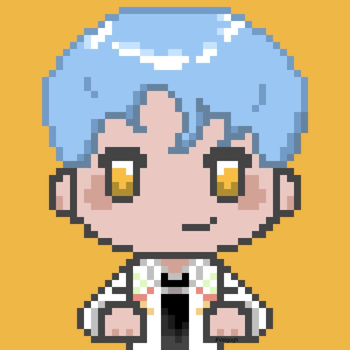 KyurenCore's tweet photo. Self Portrait! New pfp incoming! 👌🟩🟦🟥🟪 #pixelart #pixelartist #pixelartwork I loved working on this so much! I based it off a couple of pixilart artists and I love how it turned out. 🙌🙌🙌 #Valgogh https://t.co/J0Fcr40Xwm