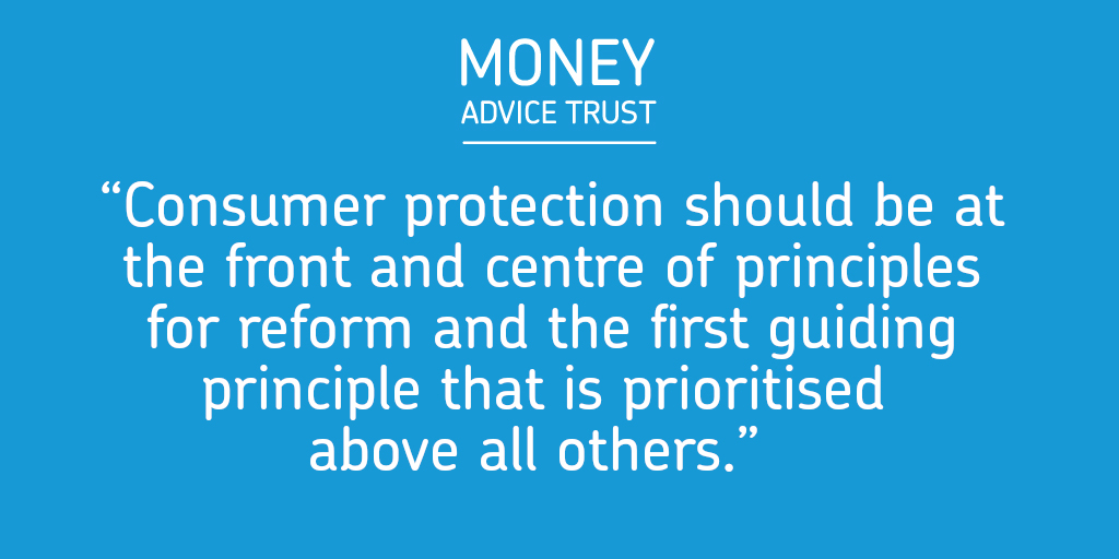 Consumer protection should be at the front and centre of decisions on reform, and vital consumer rights must be retained – our response to @HMTreasury’s consultation on proposals for reforming the Consumer Credit Act.

➡️moneyadvicetrust.org/media/document…