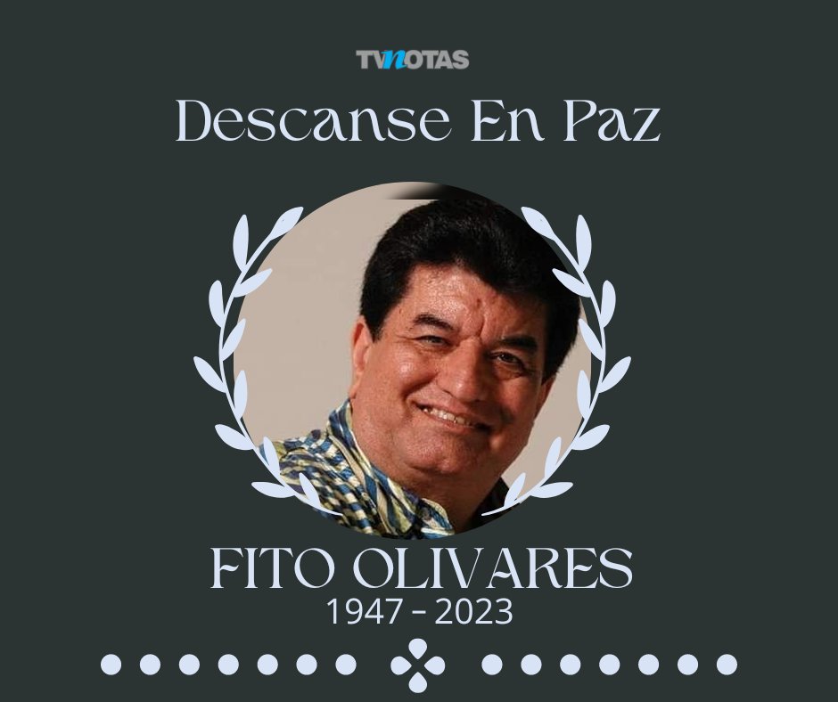 TVNotasmx's tweet photo. ¡Q.E.P.D!

Muere Fito Olivares, cantante de ‘Juana la cubana’, a los 75 años. https://t.co/qYeiQhKopJ