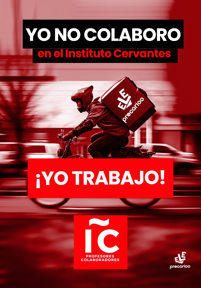 Profesores Colaboradores Instituto Cervantes (@profecol1) on Twitter photo ¡Dignificación de la profesión YA!💞📲Retuitea
<a href="/ProfesionELE/">Profesión ELE</a> <a href="/empleogob/">Ministerio Trabajo y Economía Social</a> <a href="/MAECgob/">Ministerio de Asuntos Exteriores, UE y Cooperación</a> <a href="/ColaboradoresIC/">Colaboradores Cervantes</a>
#BastaYa #Precariedad #ELE #TwitterELE #profesdeELE #precariooELE ¡Dignificación de la profesión YA!💞📲Retuitea
<a href="/ProfesionELE/">Profesión ELE</a> <a href="/empleogob/">Ministerio Trabajo y Economía Social</a> <a href="/MAECgob/">Ministerio de Asuntos Exteriores, UE y Cooperación</a> <a href="/ColaboradoresIC/">Colaboradores Cervantes</a>
#BastaYa #Precariedad #ELE #TwitterELE #profesdeELE #precariooELE