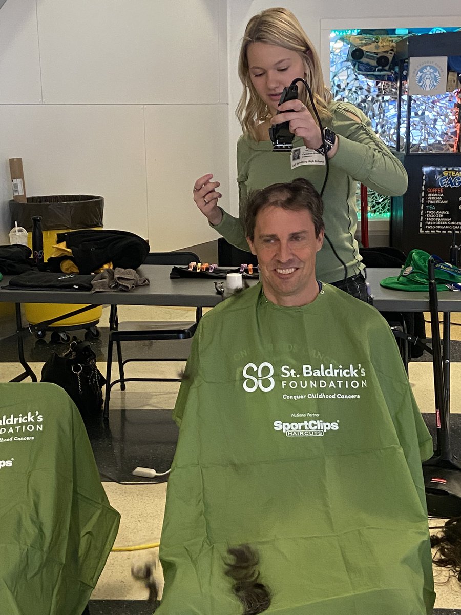 CoachSchanz's tweet image. Before, during, and after! Huge thanks to all that donated! #StBaldricks #ConquerKidsCancer @CSSTBALD @EaglesAthletics 
@StBaldricks