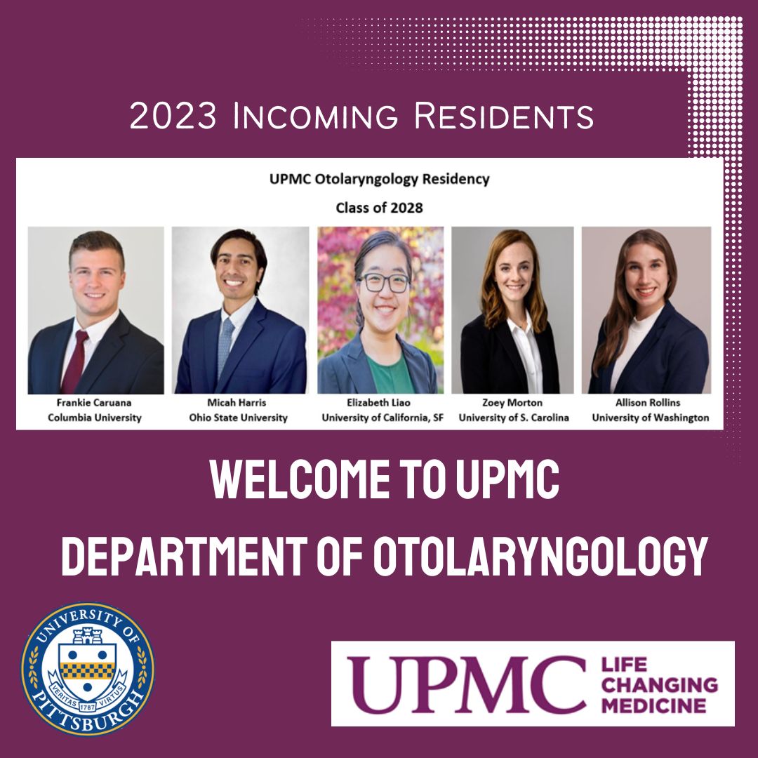 Please join me in welcoming the UPMC Otolaryngology Class of 2028! We are thrilled to have matched such an extraordinary group of individuals and can't wait to meet you! #OtoMatch2023 #otolaryngology #IamOTO