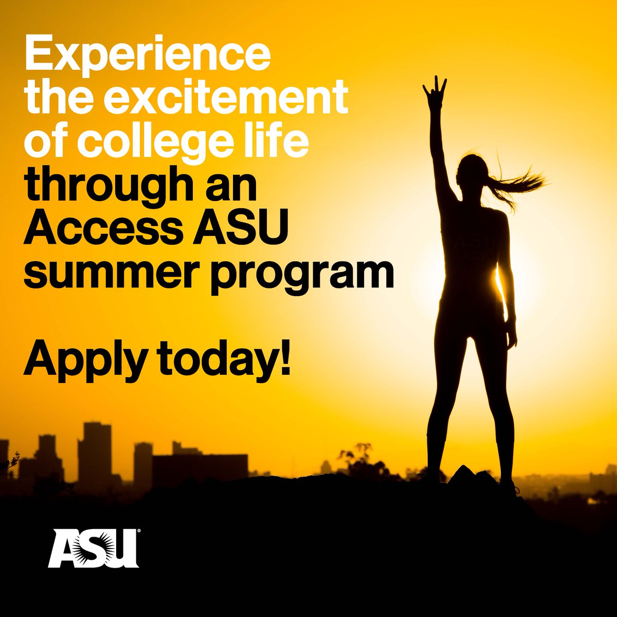 AccessASU's tweet photo. ASU Summer Programs are a great way for students to get ahead in their studies and explore their interests. Access ASU offers programs from Barrett Summer Scholars to RISE Summer Leadership Institute, and much more!

Register today:  https://t.co/l2dtmb12FC

@ASU #summer2023 https://t.co/RoVHMWmOAt