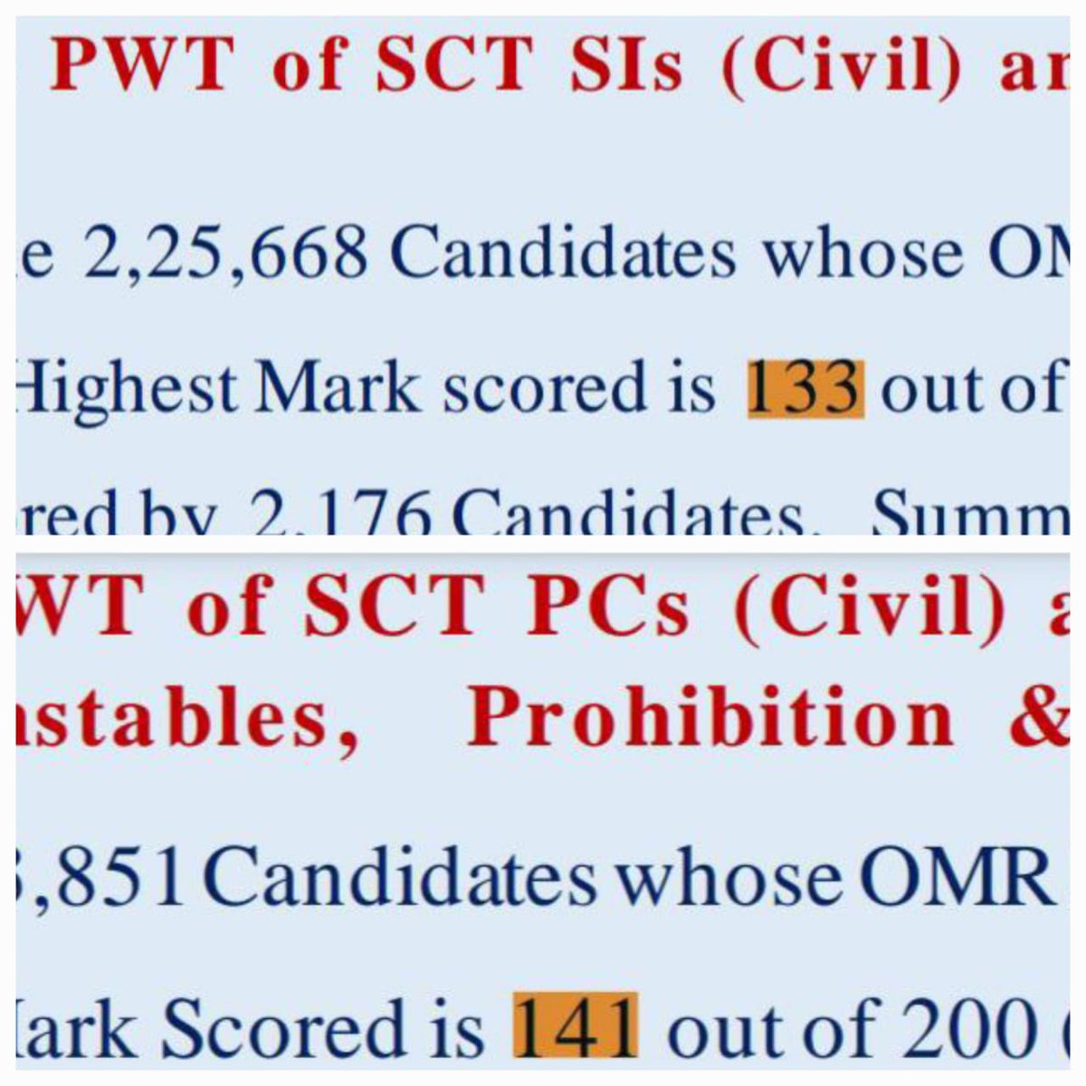 SHIVA6666666666's tweet photo. @BRSHarish @PMOIndia పోలీస్ ఎక్సమ్ లో నెగిటివ్ మర్క్స్ ఉన్న 141 మర్క్స్ ఎలా వస్తాయి
Si&amp;pc పేపర్ 100% లీక్ అయ్యాయి
విచారణ జరిపియ్యండి @DrTamilisaiGuv మేడమ్ 🙏🙏
పోలీస్ నోటిఫికేషన్ క్యాన్సల్ చెయ్యండి
@KTRBRS @BRSHarish @RaoKavitha @bandisanjay_bjp @revanth_anumula @RSPraveenSwaero @ANI @Arvindharmapuri https://t.co/4hmvGepfYG