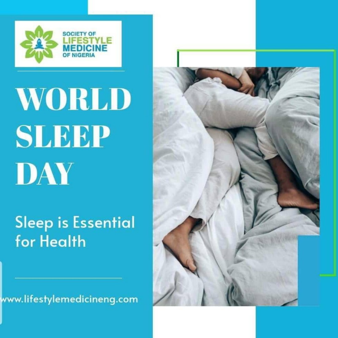 society_nigeria's tweet photo. Let's celebrate World Sleep Day by making sleep a priority in our lives!
#SOLONg
#Lifestylemedicine
#Sleep
#Worldsleepday23 https://t.co/nW1orPp4GF