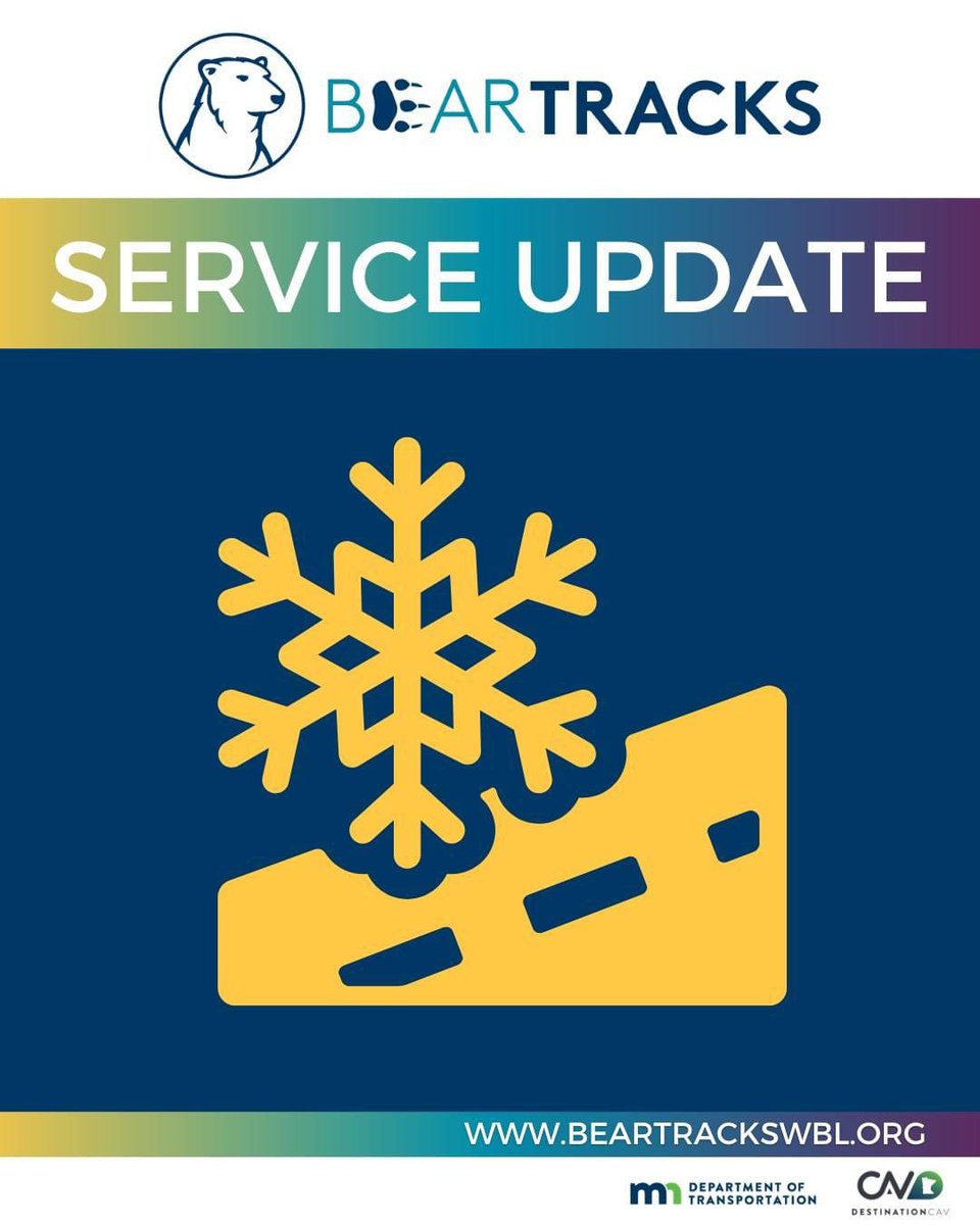 Due to icy road conditions, the shuttle is not currently operating today, Friday 3/17. If conditions improve and service resumes today the website and social media channels will be updated.