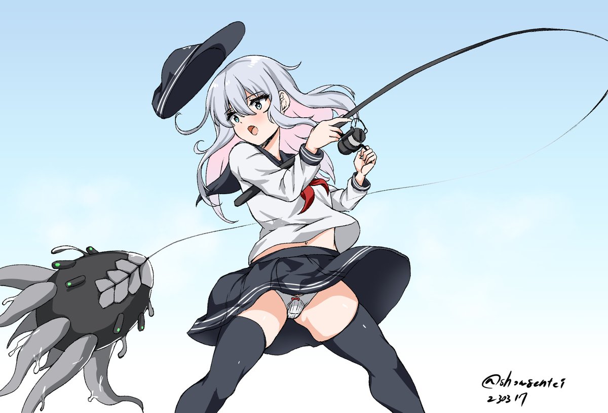 「響だよ、深海忌雷釣りには定評があるよ
今日は軽巡Nさんの依頼で活きのいいのを頼まれたんだ
いいのが釣れたから早速のし…Nさんに届けるよ
喜んでくれるかな?」+20min
#艦これ版深夜の真剣お絵描き60分一本勝負
#艦これ版真剣お絵描き60分一本勝負_20230317 