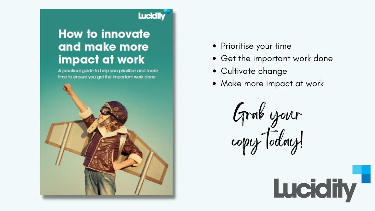 This guide is designed to walk you through the approaches of the best innovators and change makers and provide you with practical templates that you can use straight away either on your own or with your team.​​​​​​​​​
​​​​​​​​
Grab your free copy >> buff.ly/42eFGzt