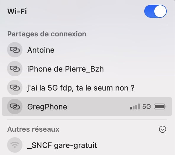 Un peu brutal mais il faut reconnaître l’excellent sens du timing de mon voisin de train…