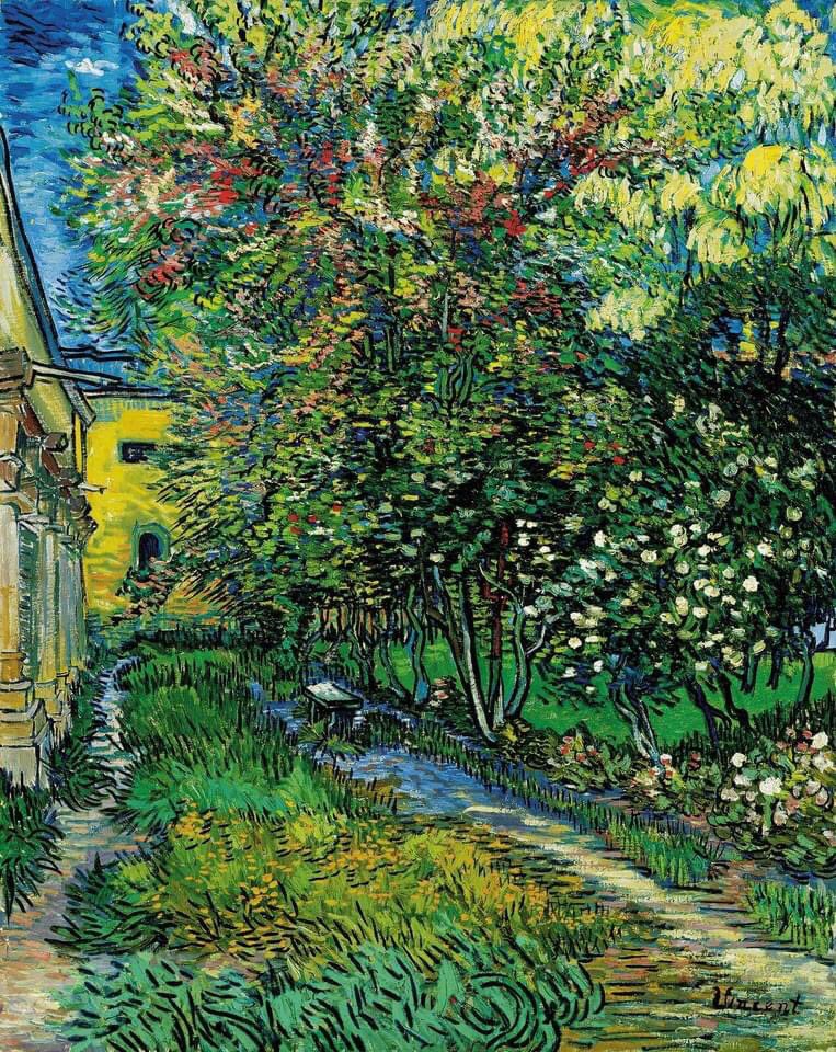 Vincent van Gogh The garden of the asylum at Saint-Rémy, May 1889