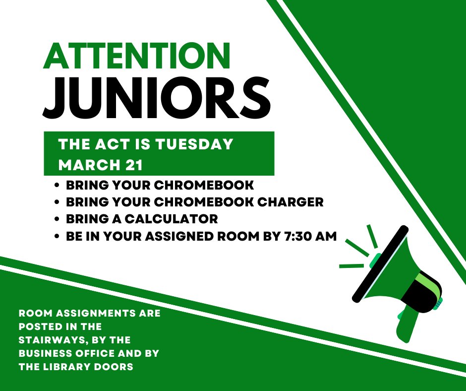Provo_CCC's tweet photo. Provo High School Tuesday, March 21, all juniors will be taking the ACT. Students should be in their assigned rooms by 7:30 am and room assignments are posted around the school. See the flyer for details. #TheProvoWay #LetsGoProvo https://t.co/lnNtM232Ws