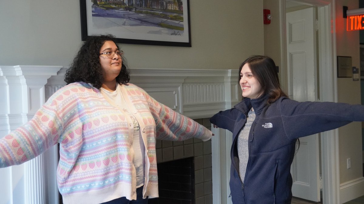 PetricoreGames's tweet photo. This is how Petricore employees, Karina and Christina, wake up in the morning. A classic T-pose meditation session. Happy Friday everyone, may it be both productive and fun! https://t.co/MTF8ylbzvO