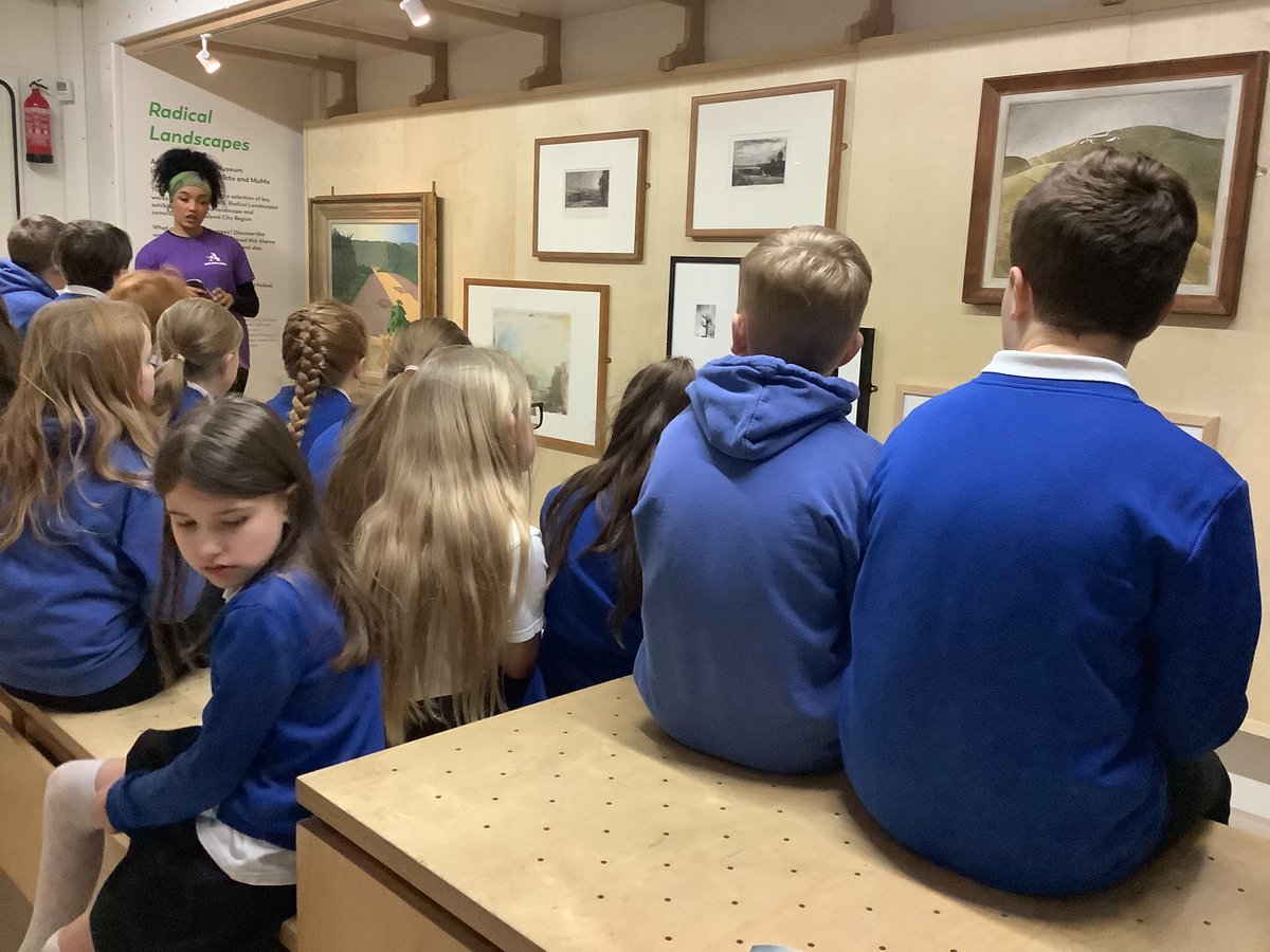 RPS_Ravens's tweet photo. We had a great time learning about radical landscapes at the mobile art museum @Riverside_Pri https://t.co/8HWLKREMA1