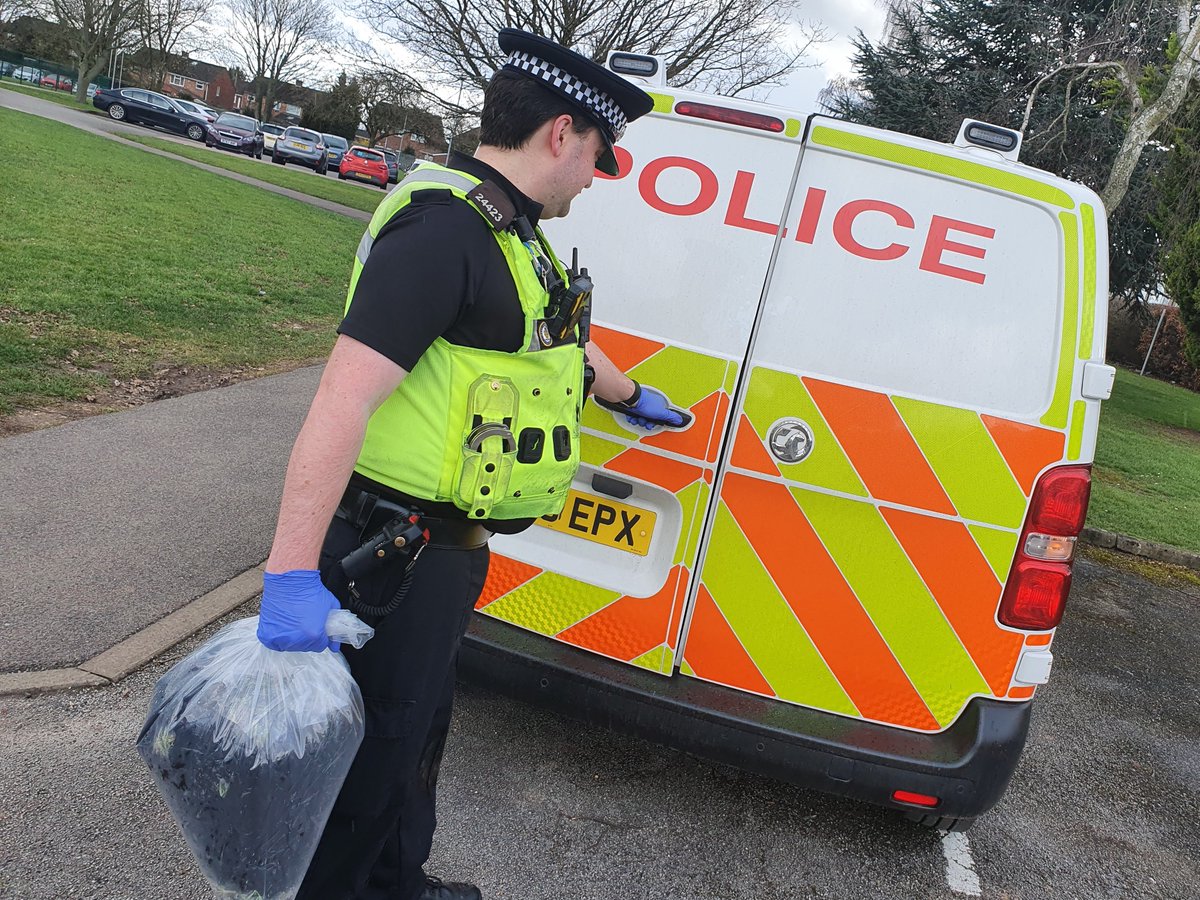 SouthCovWMP's tweet photo. Your officers of the Whoberley team have this afternoon seized a bag full of cannabis that had been emptied out onto the grounds of a local primary school. #neveracceptable https://t.co/CntuNBFg3T