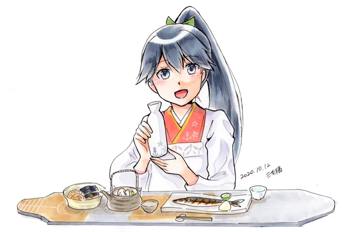 #再掲でも大歓迎なのでとにかく鳳翔さんを貼ってください二枚目はワンドロ作品ですが結構気に入ってます(^^) 