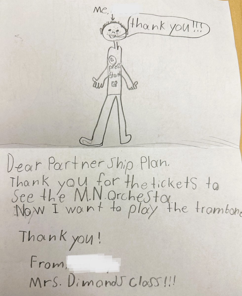 Today we celebrate #FeelGoodFriday with thank you notes from our friends from Lily Lake Elementary. 
 #grantsinaction #music #inspiration