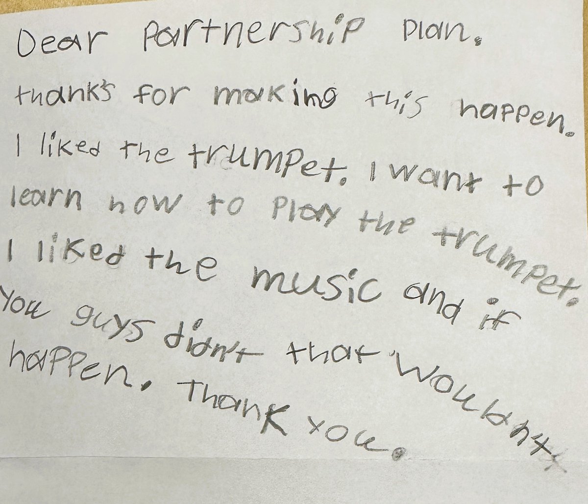 PartnershipPlan's tweet photo. Today we celebrate #FeelGoodFriday with thank you notes from our friends from Lily Lake Elementary. 
 #grantsinaction #music #inspiration https://t.co/ns0wHPTTb3