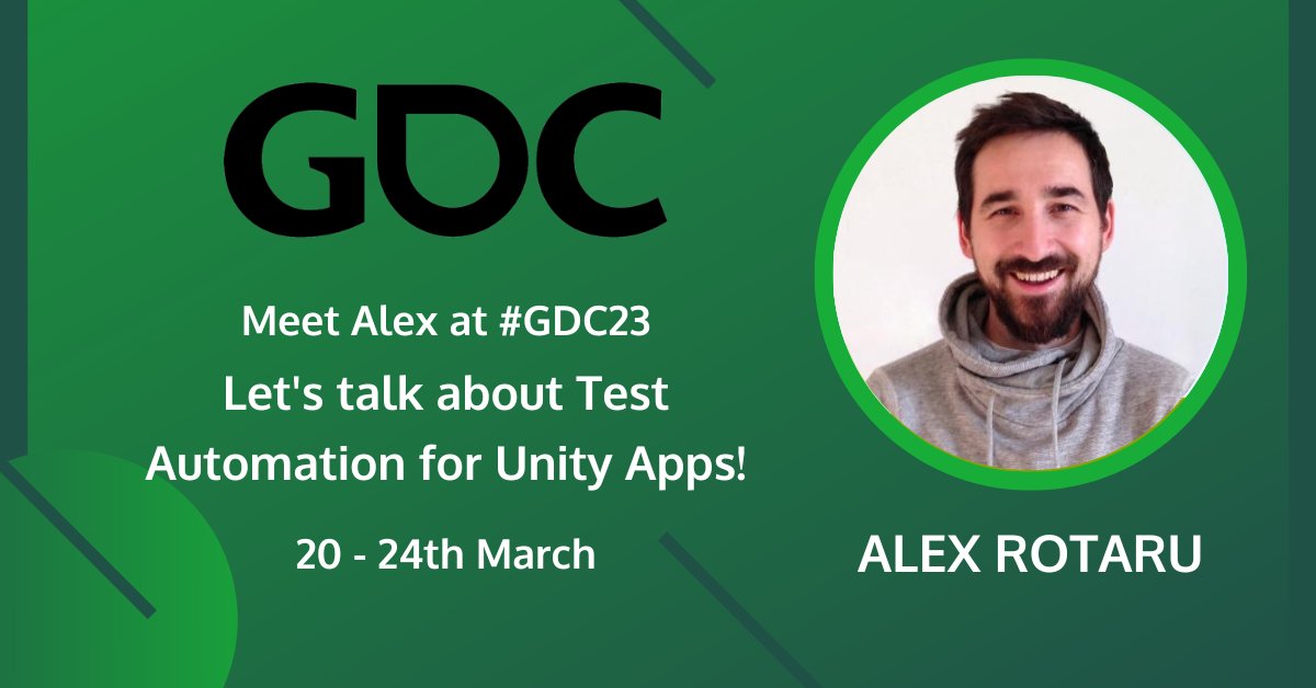 AltTesterSays's tweet photo. Who’s attending #GDC23?
Only a few days left until the event and we can’t wait to show you our latest work!
Book a meeting via #Meet2Match with our colleague, @alexaltom, if you want to see a demo of the latest features of #AltTesterTools or have questions about our tools! https://t.co/yYuhiGdDYR
