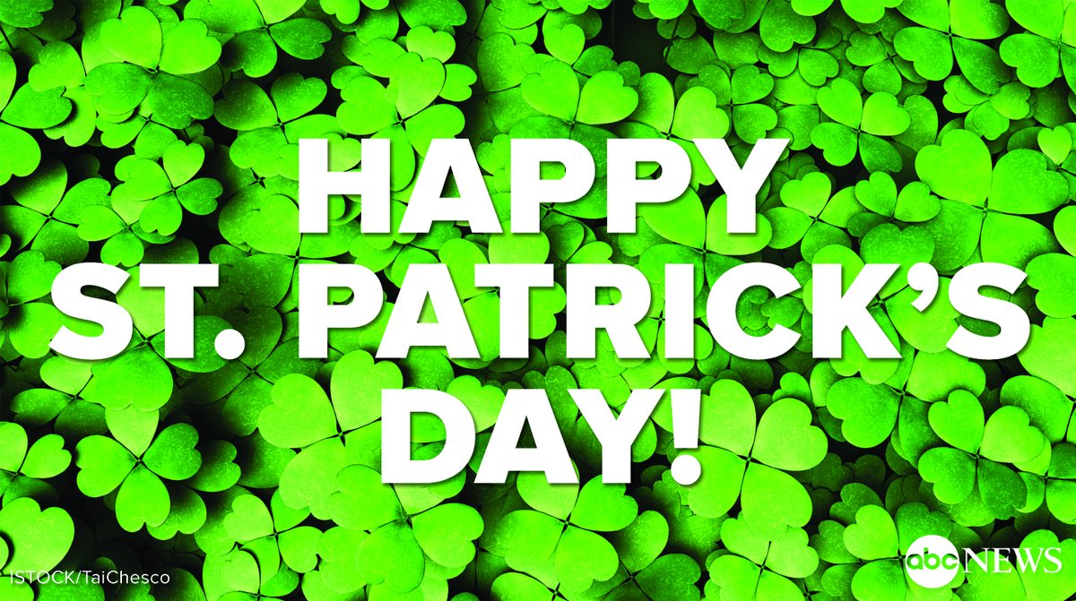 GMA's tweet photo. Happy St. Patrick's Day from all of us at @GMA! 🍀 https://t.co/ehY57qayY4