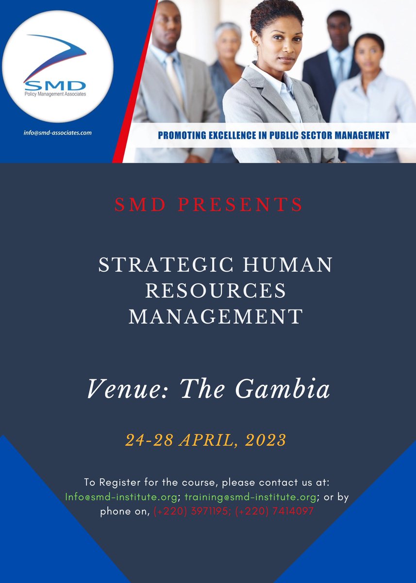 PolicySmd's tweet photo. We invite candidates to register and participate in our up-coming training in the month of April 2023.

You can register via email: training@smd-institute.org 

Thanks in advance. https://t.co/WROhx6USXV