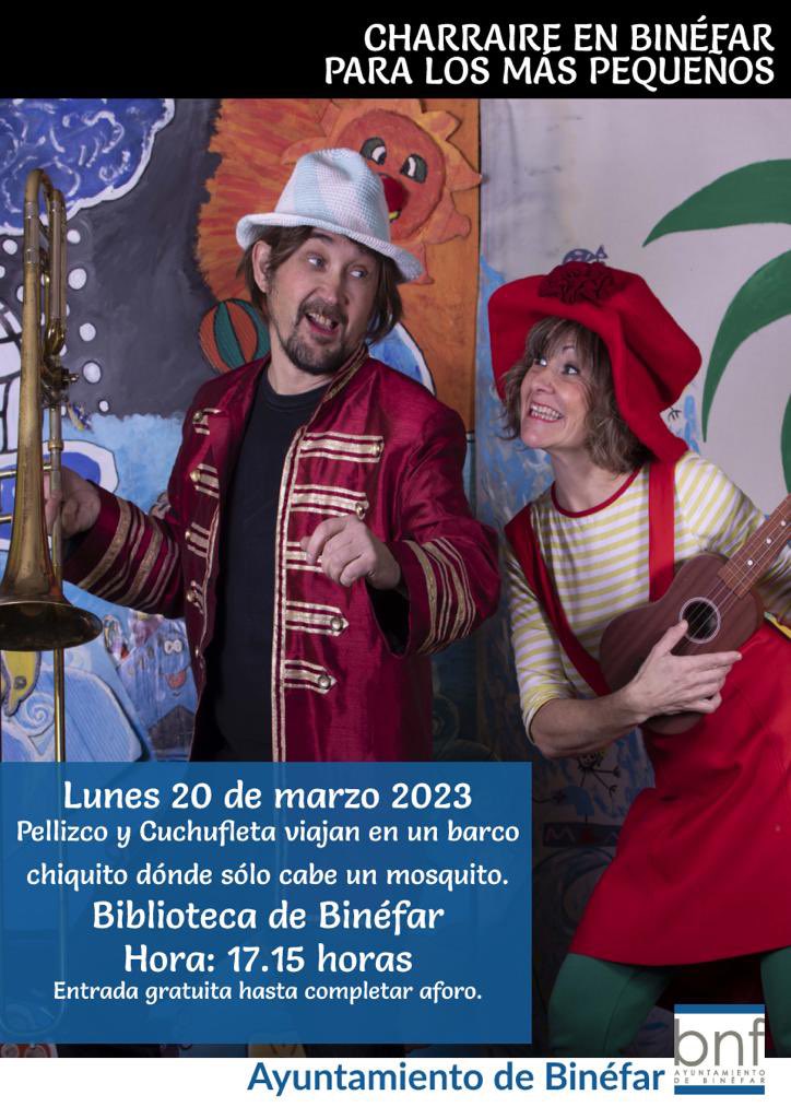 JCGCazcarra's tweet photo. #cine #teatro #cuentos #Binéfar es #cultura https://t.co/IFlmtOcVJS
