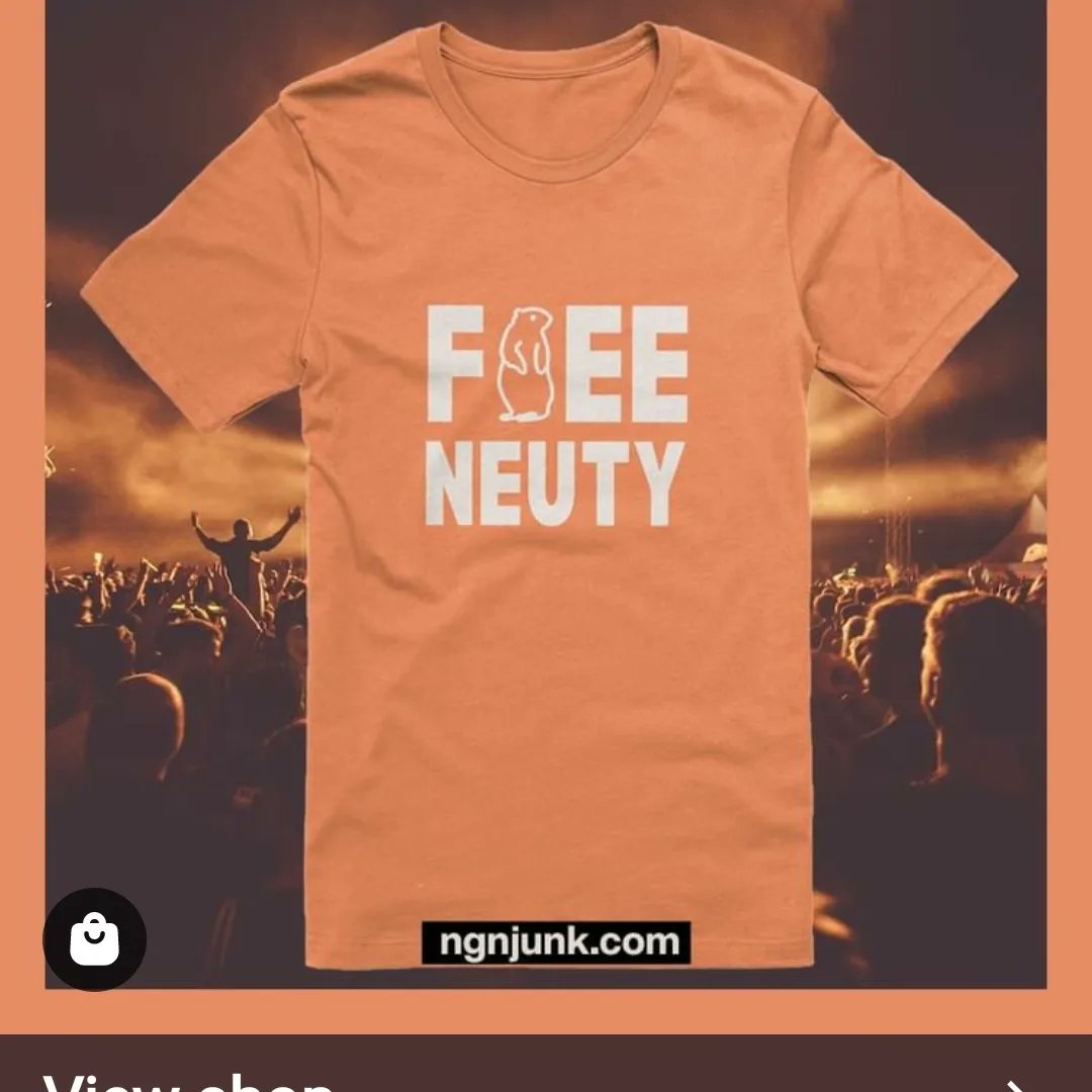 megfarrisWWL's tweet photo. SAVE FERRIS...I mean,  Free Neuty! Tee shirt comes in 11 colors. #fb https://t.co/BfA82F3d5H