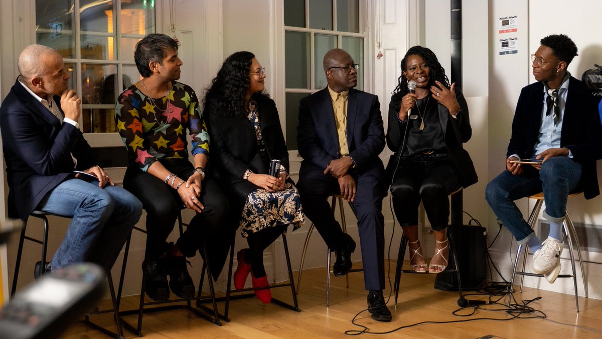 21cbrand's tweet photo. A hugely emotional night – the launch of our 1st book A Colourful View From The Top at @bcaheritage. Big thanks to the luminaries @amali_d @MrSukiSandhu @loveinheadscarf @valrey @SrinMadipalli @MCaselyHayford @cjeyewear Prof Frank Chinegwundoh who joined @Mildenhall on the panel https://t.co/asE0fjX2Bb