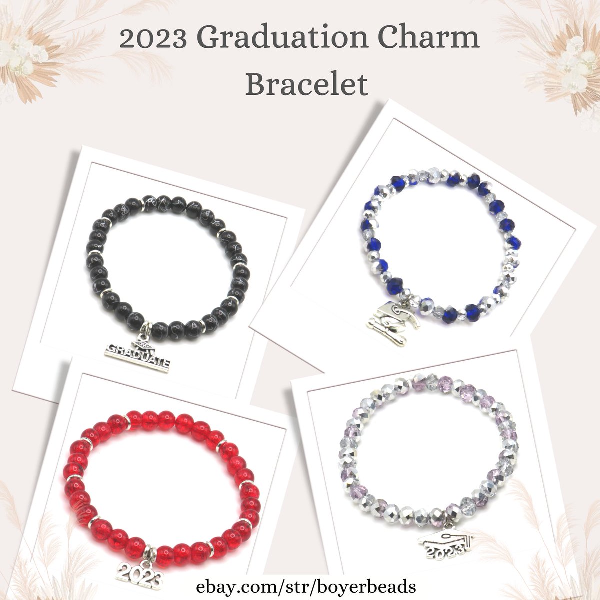 ✨New Collection✨
2023 Graduation Charm Stretch Bracelet, Graduation Jewelry, Gift💞
Available now at ebay.com/str/boyerbeads or facebook.com/boyerbeads
Visit our eBay store -👉ebay.com/str/boyerbeads
#jewelry #handmade #charm #bracelet #graduation #giftshop #ebayshop #bestgift