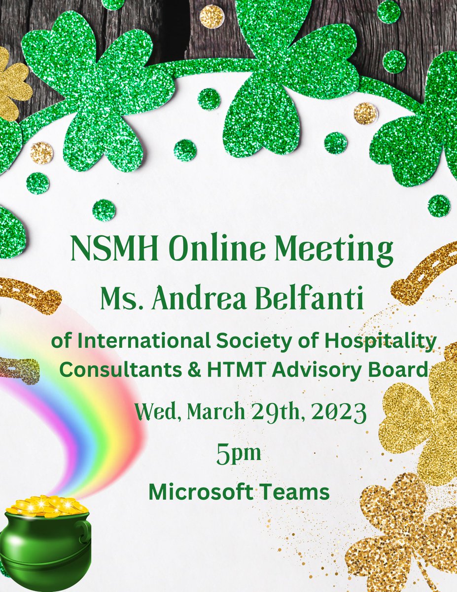USC HRSM (@uofsc_hrsm) on Twitter photo Join our student branch of the National Society of Minorities in Hospitality for a virtual meeting featuring #USCHRSM alumna Andrea Belfanti, CEO of <a href="/ISHCglobal/">International Society of Hospitality Consultants</a>!
bit.ly/NSMHatHRSM Join our student branch of the National Society of Minorities in Hospitality for a virtual meeting featuring #USCHRSM alumna Andrea Belfanti, CEO of <a href="/ISHCglobal/">International Society of Hospitality Consultants</a>!
bit.ly/NSMHatHRSM