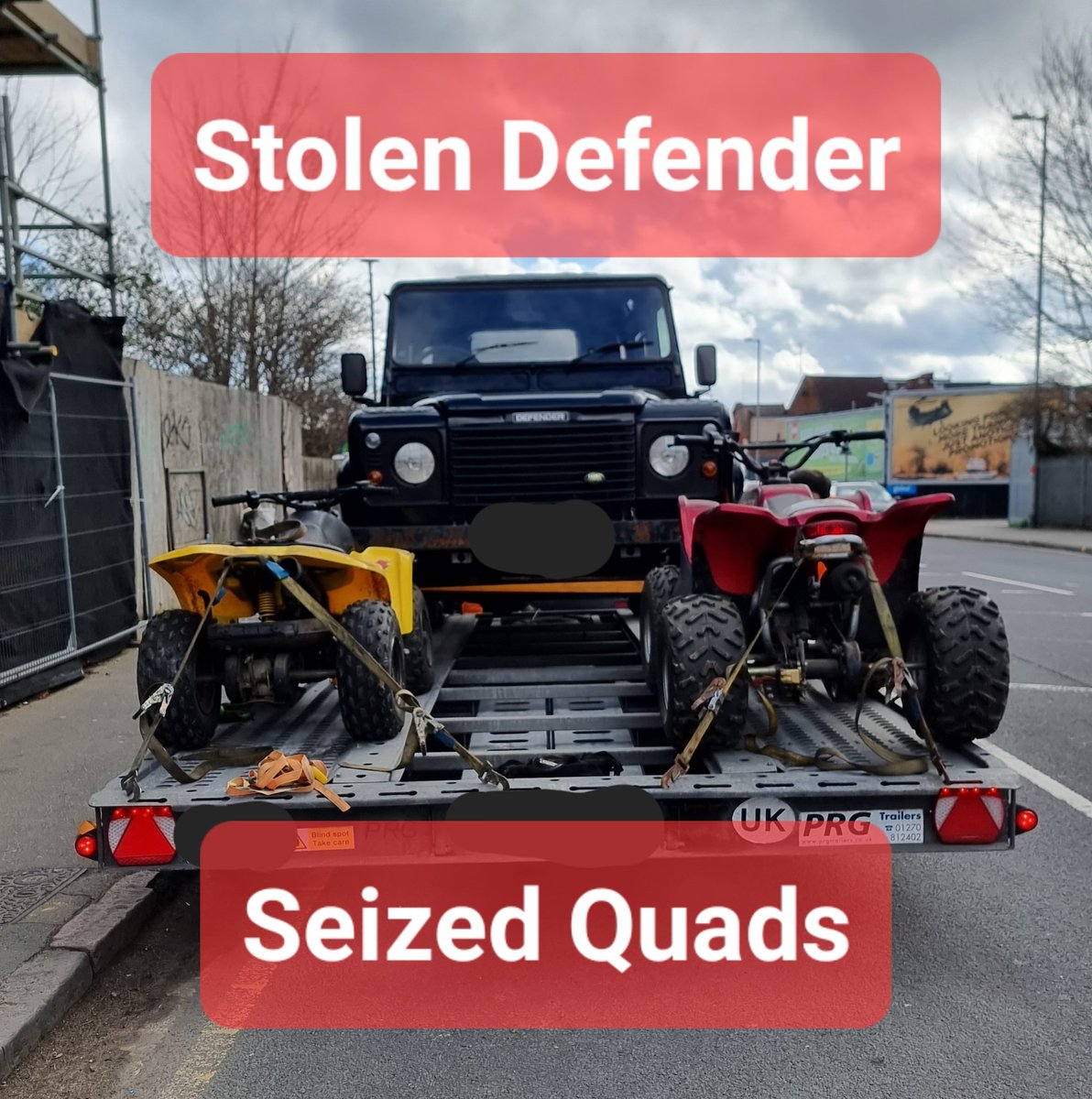 Busy morning for the team with joint visits with #BTP & #EnvironmentAgency resulting in the recovery of a stolen Defender & the seizure of numerous other vehicles #teamwork #multiagency